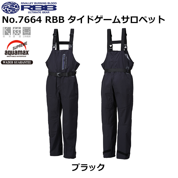 ソウシン(リバレイ) No.7664 RBB タイドゲームサロペット ブラック L