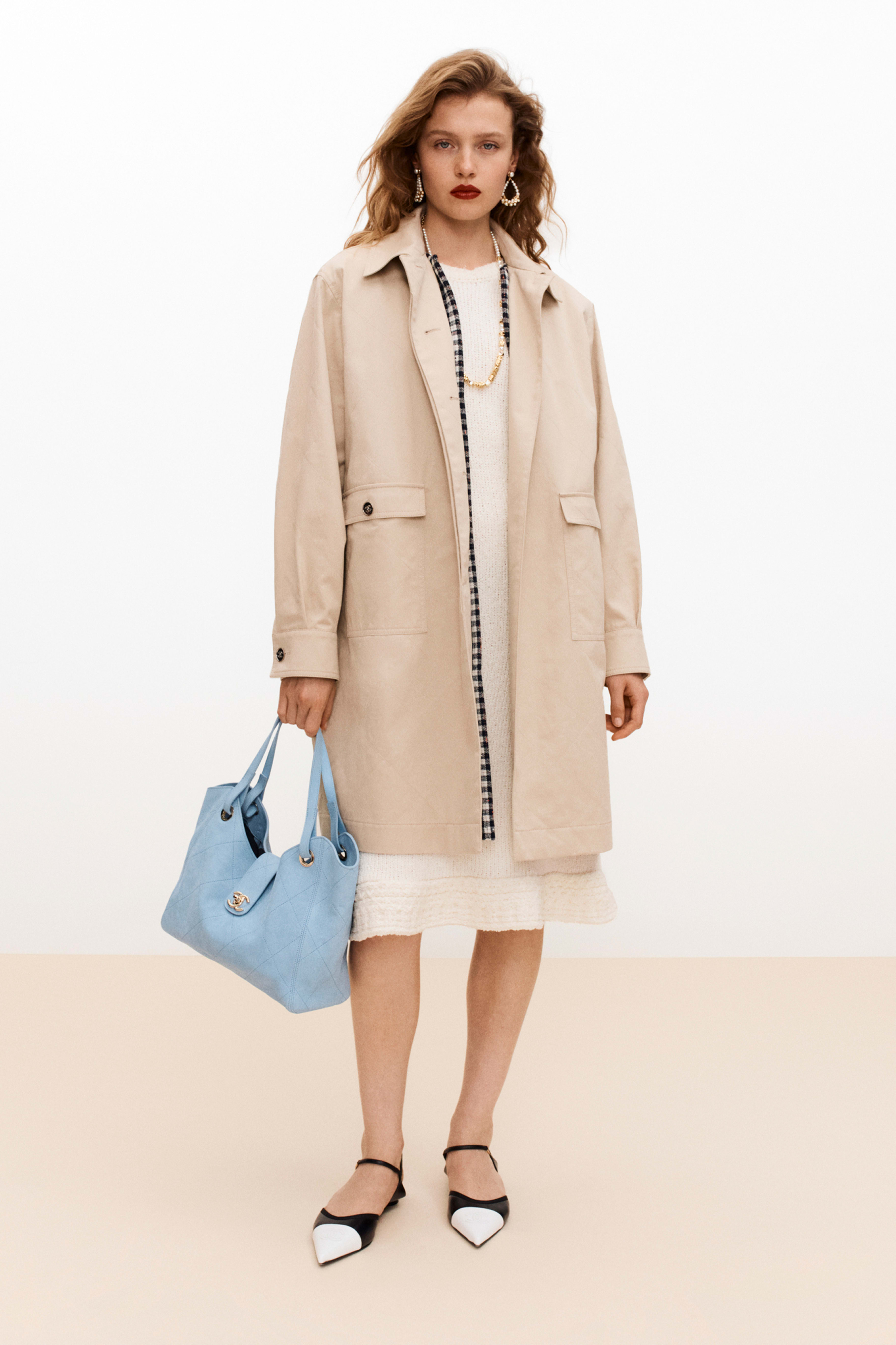 コート - ギャバジン、ベージュ — ファッション | CHANEL シャネル