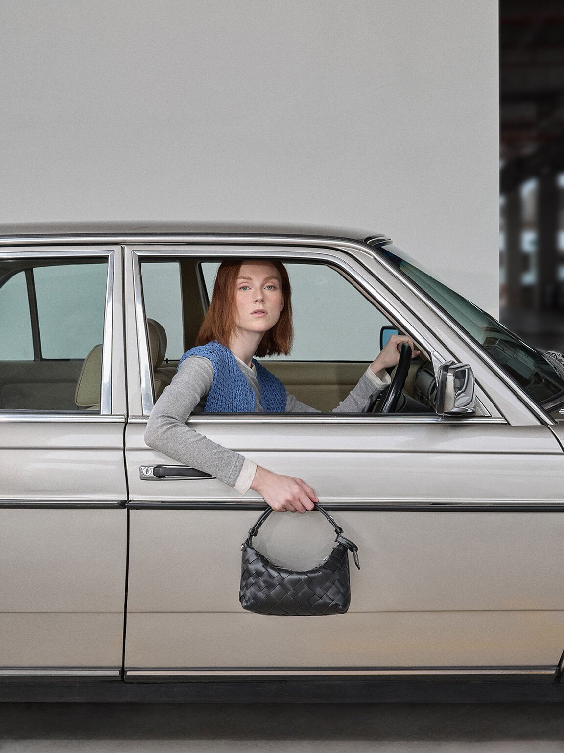 Ivette イヴェット ウーブンショルダーバッグ - ノワール | CHARLES