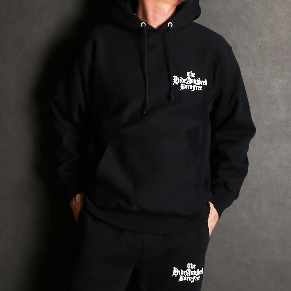 HideandSeek - The H&S Hooded Sweat Shirt - BLK / プルオーバー