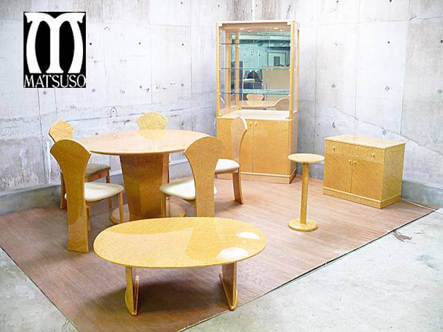 松創】エルテNO.7 バーズアイメープル ダイニングチェア 椅子 IDC大塚