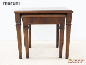 MARUNI】マルニ木工 地中海 ネストテーブル サイドテーブル 出張買取