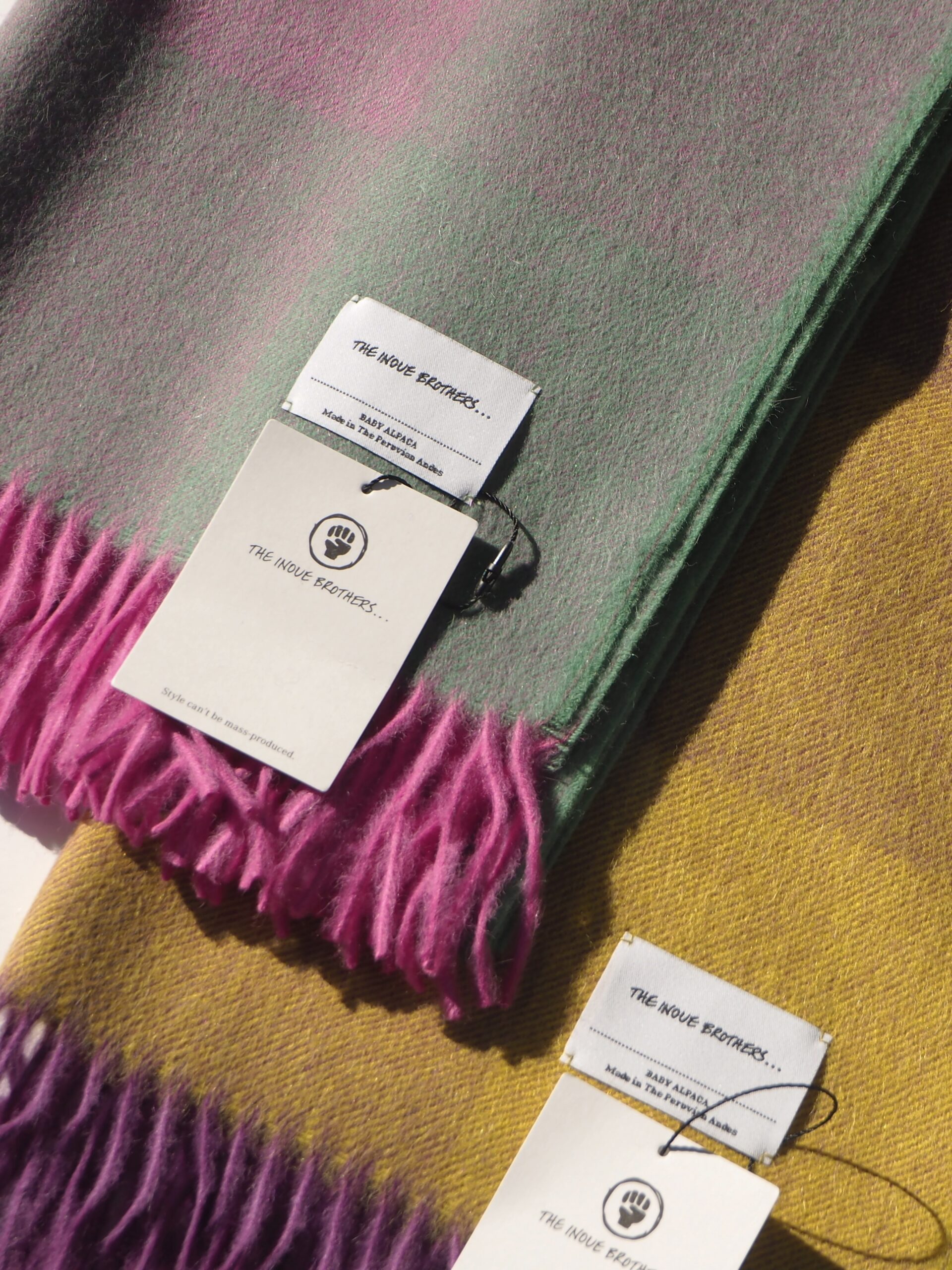 THE INOUE BROTHERSのアルパカマフラーが届きました | CIENTO BLOG