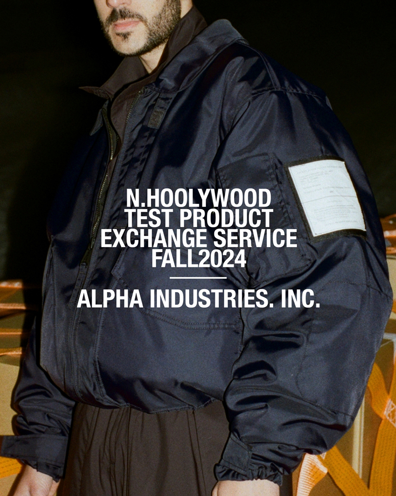 N.HOOLYWOOD TPE FALL2024 × ALPHA INDUSTRIES | CIENTO BLOG