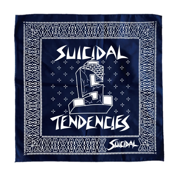 SUICIDAL TENDENCIES]-ST Brick Logo BANDANA-NAVY- - CRUCIAL（クルー