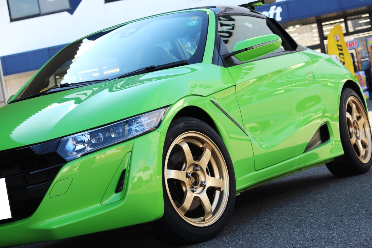 S660】ボルクレーシングTE37 SONICコンケイブFACE2をオプションカラー