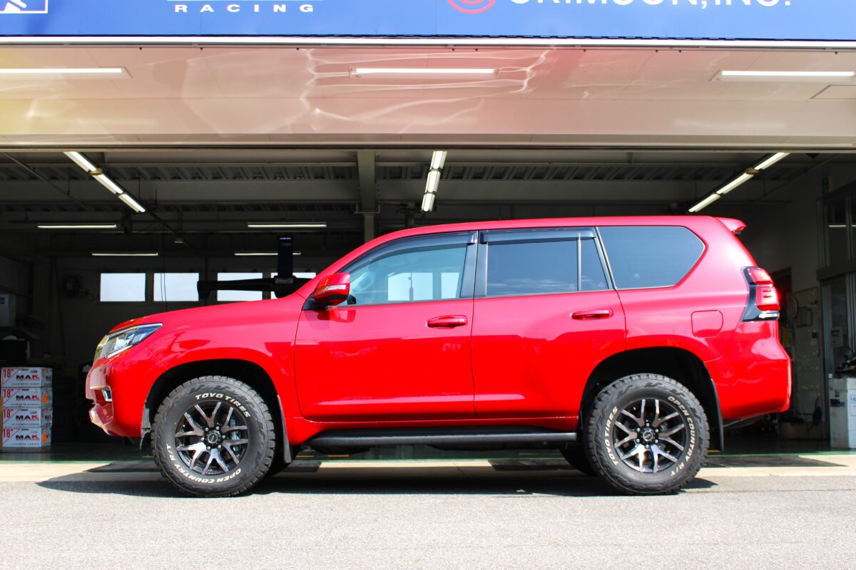 150プラドをモトレージTERRAサスペンションキットでリフトアップ