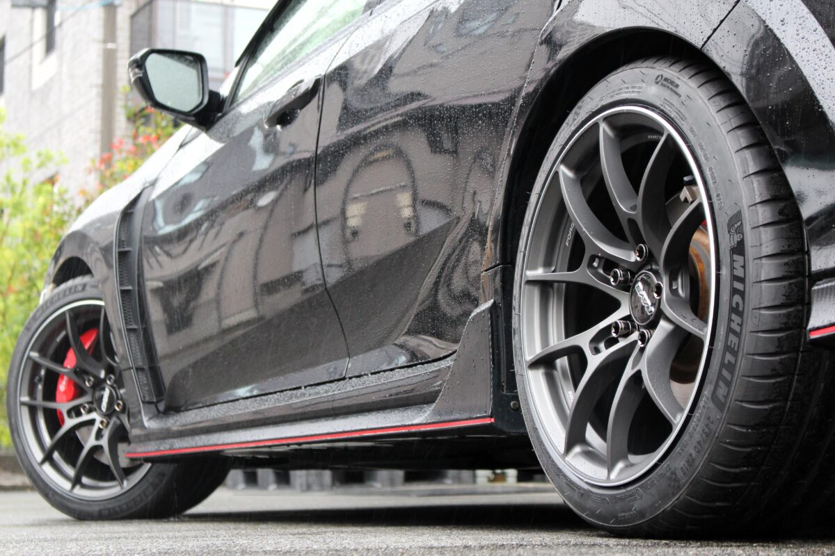 FK8 シビックタイプRにレイズ ボルク G025 18インチを装着！ | 相模原