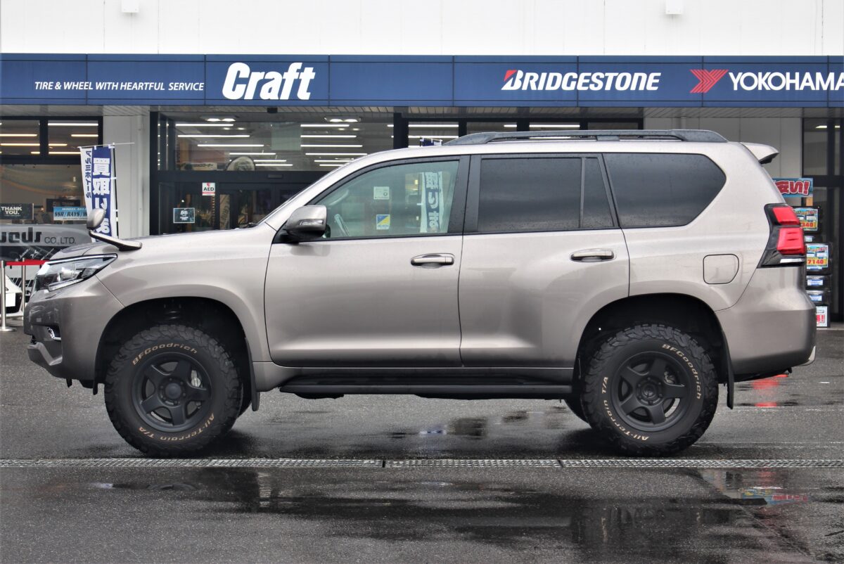 150系プラドをJAOSでアゲる！JAOS BATTLEZ リフトアップセットVFCA ver