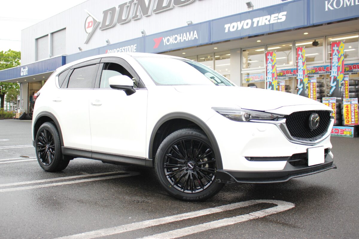 CX-5をRAYS ベルサス ヴォウジェ 19インチでツライチセッティング