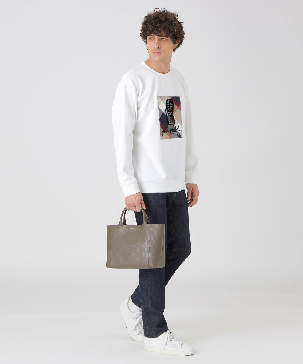 エンボスチェックドライビングトート（バッグ）｜BLACK LABEL