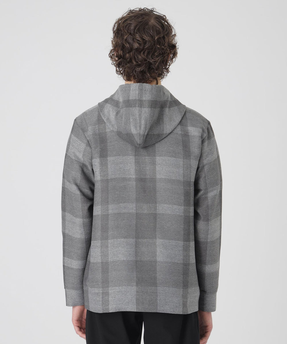 シャドークレストブリッジチェックカラミパーカー（カットソー