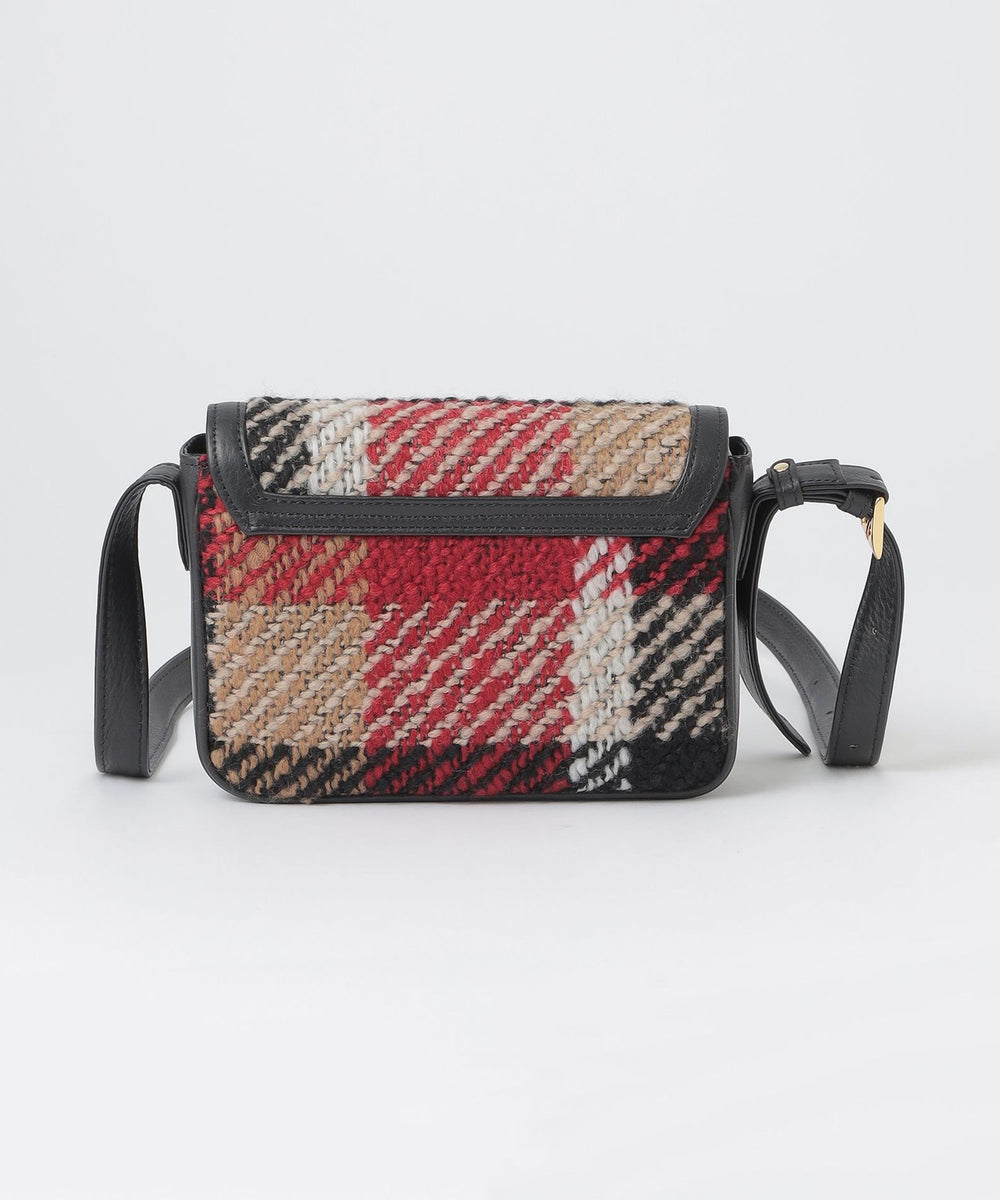 クレストブリッジチェックツイードショルダーバッグ（バッグ）｜BLUE