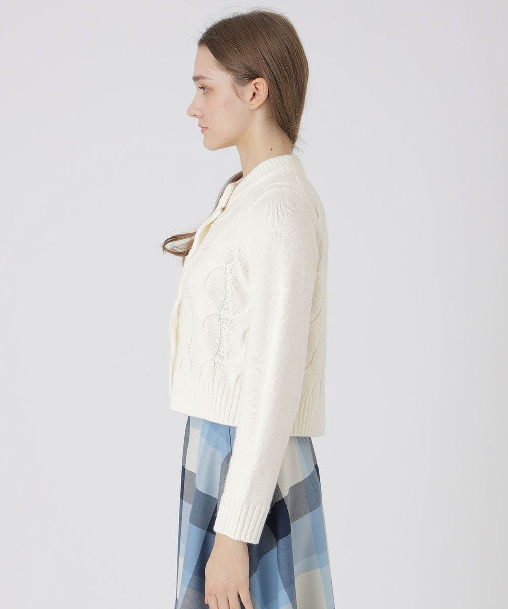 限定カラーあり】ヘアリーアルパカウールカーディガン（ニットウェア