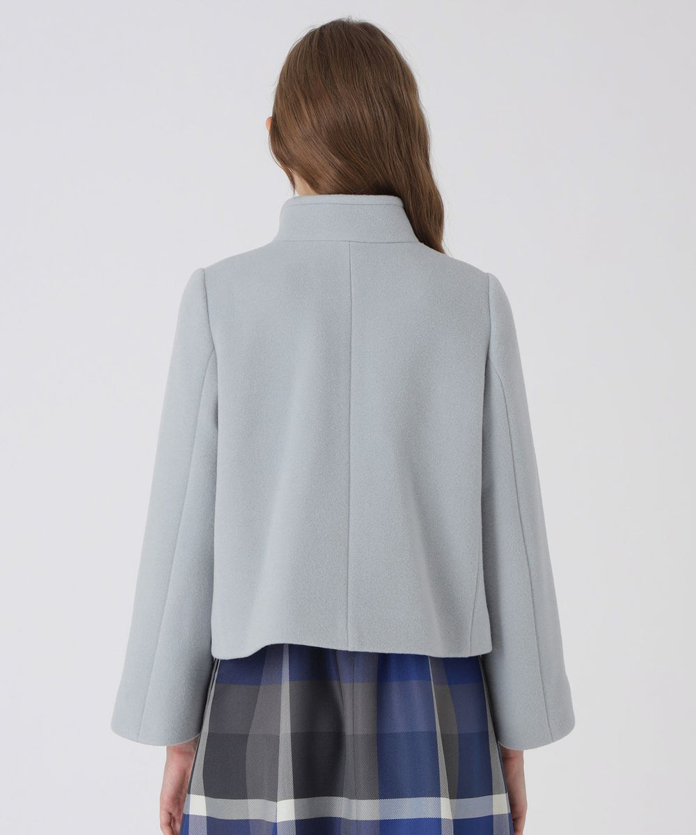 ファインウールダブルビーバーショートコート（コート）｜BLUE LABEL