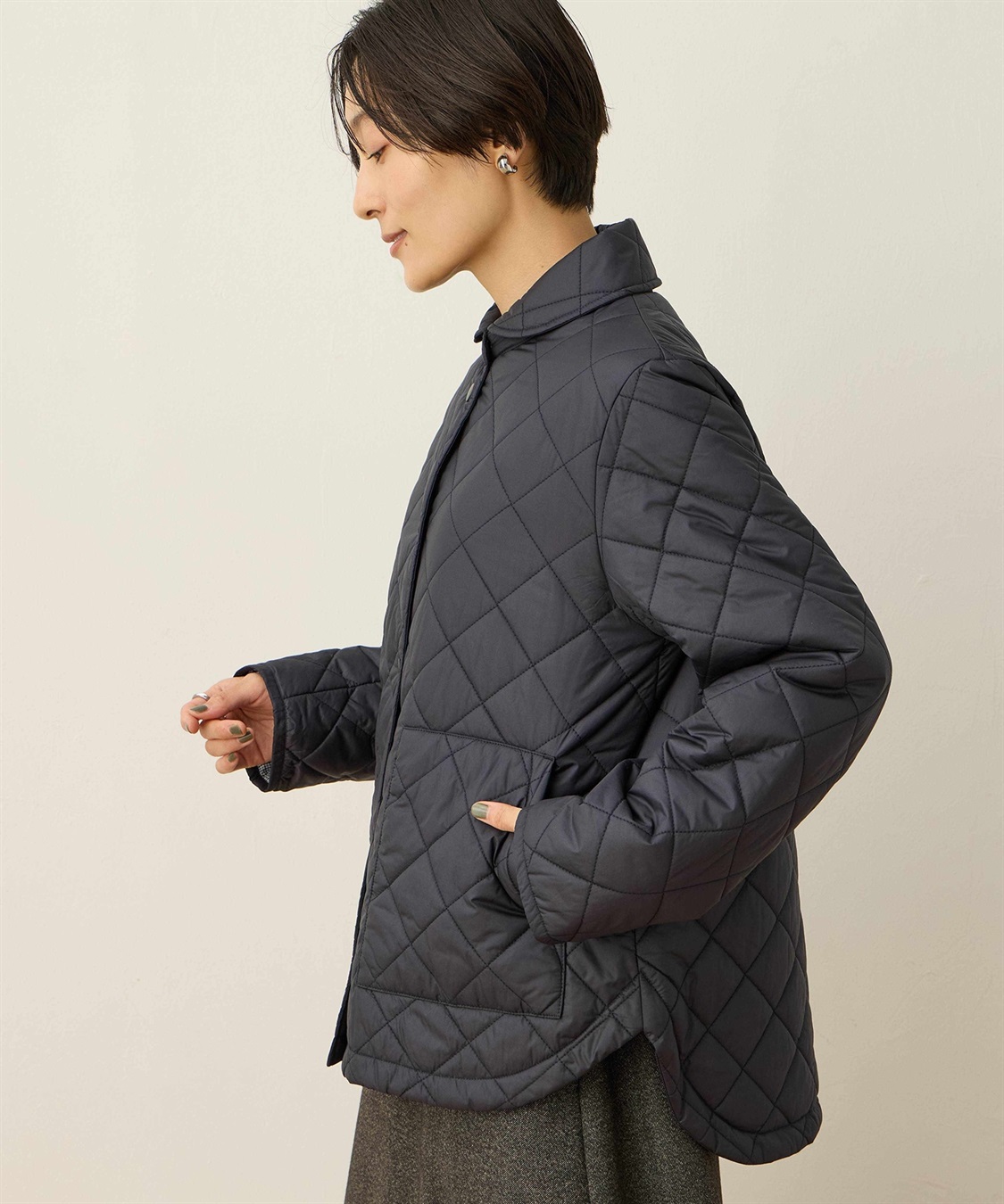 松山選手レプリカ クロスニットキルトデザインジャケット キルト