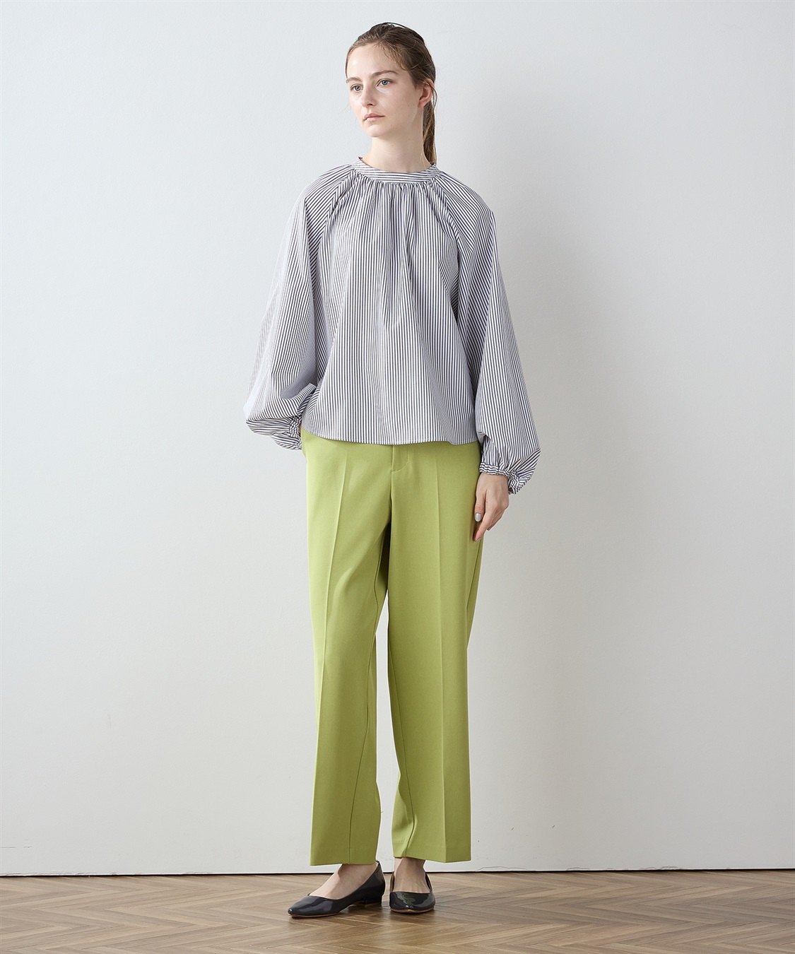 ギャザーネック ブラウス LE SOUK HOLIDAY｜クロスプラス公式通販サイト