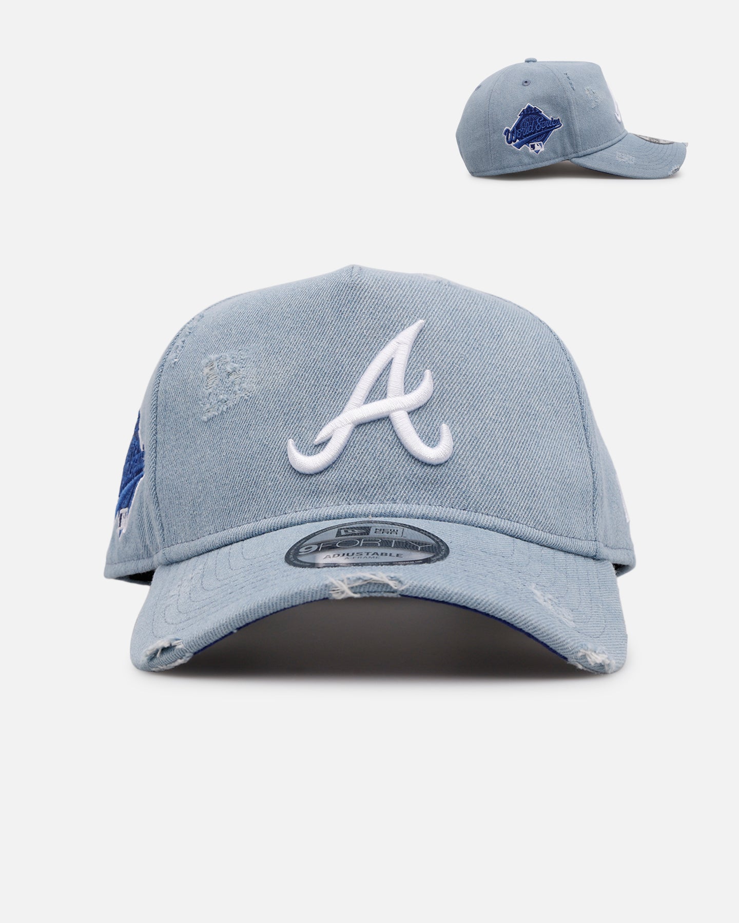 New Era Atlanta Braves 'Distressed Denim' 9FORTY A-Frame Snapback