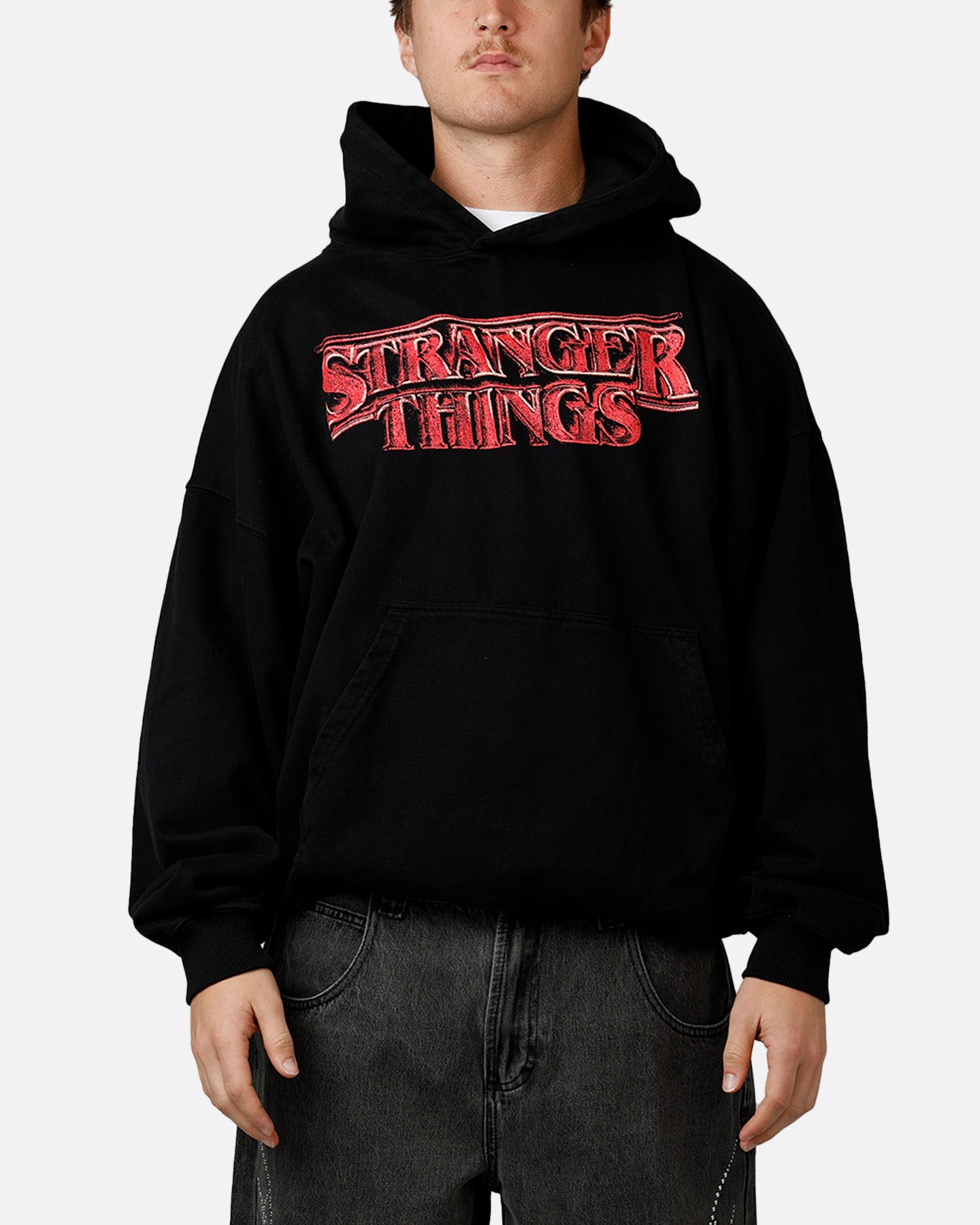 73Studio X Stranger Things Hawkins Heroes Hoodie Black | Culture