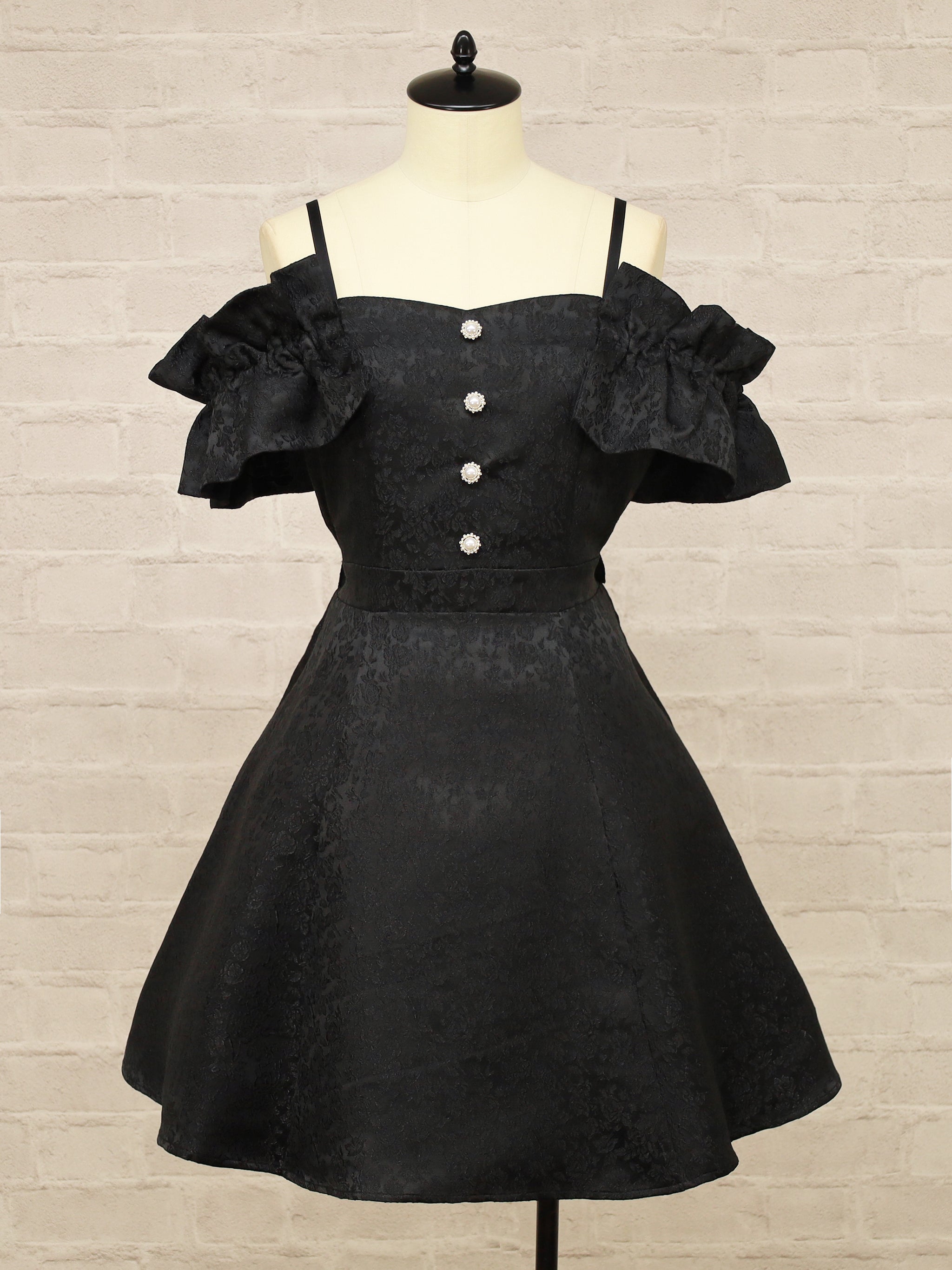 フリル袖ジャガードキャミワンピース – Amavel（アマベル）公式サイト