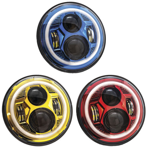 Orbit Prism 7”LEDヘッドライト White Halo - KURYAKYN | アンバーピース