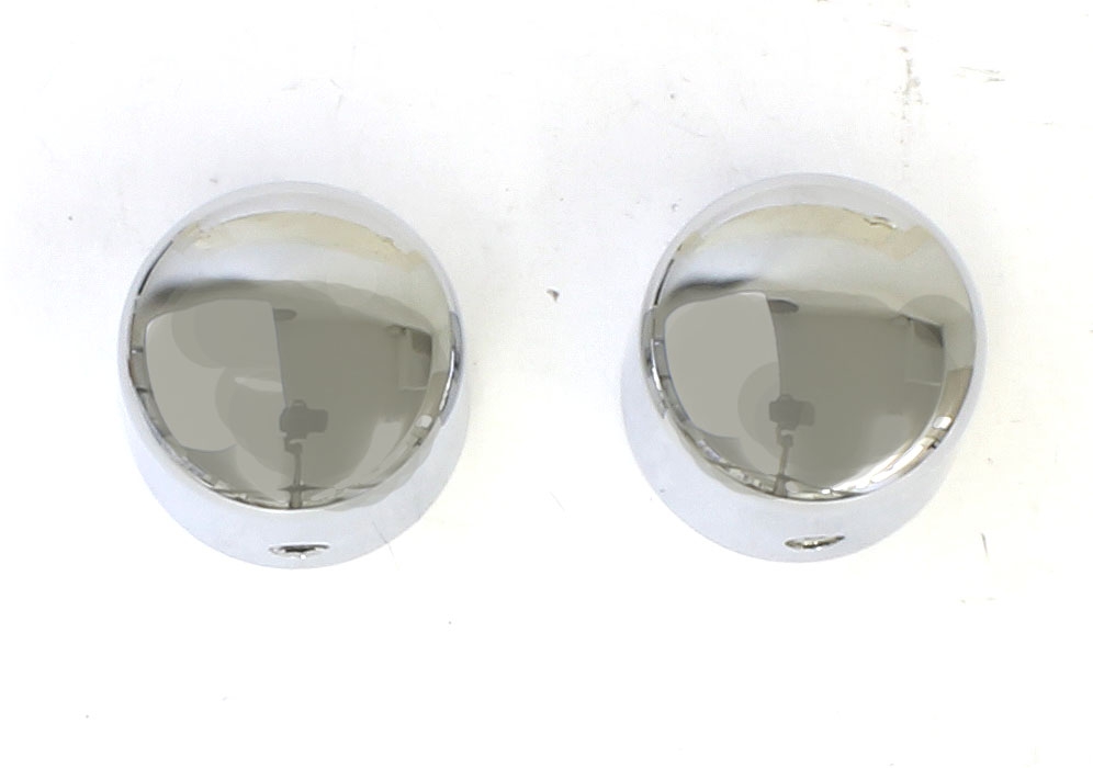 クローム・フロントアクスルナットカバーキット - Harley Davidson