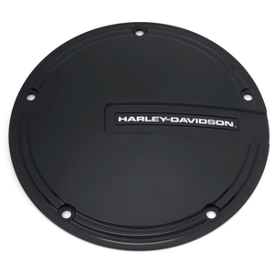 H-D MOTOR CO.ロゴ・ダービーカバー グロスブラック - Harley Davidson