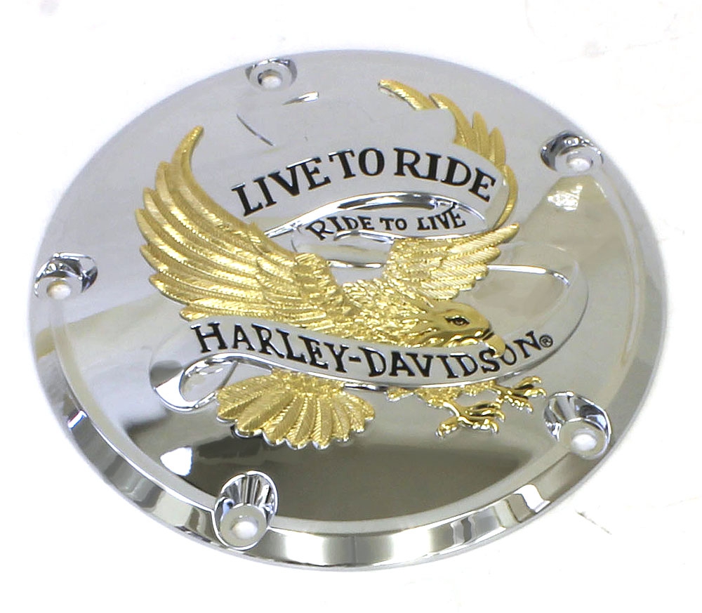 LIVE TO RIDE・コレクション/ゴールド・ダービーカバー - Harley