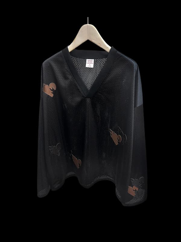 BLACK ROSE MESH LONG T of AMNJX