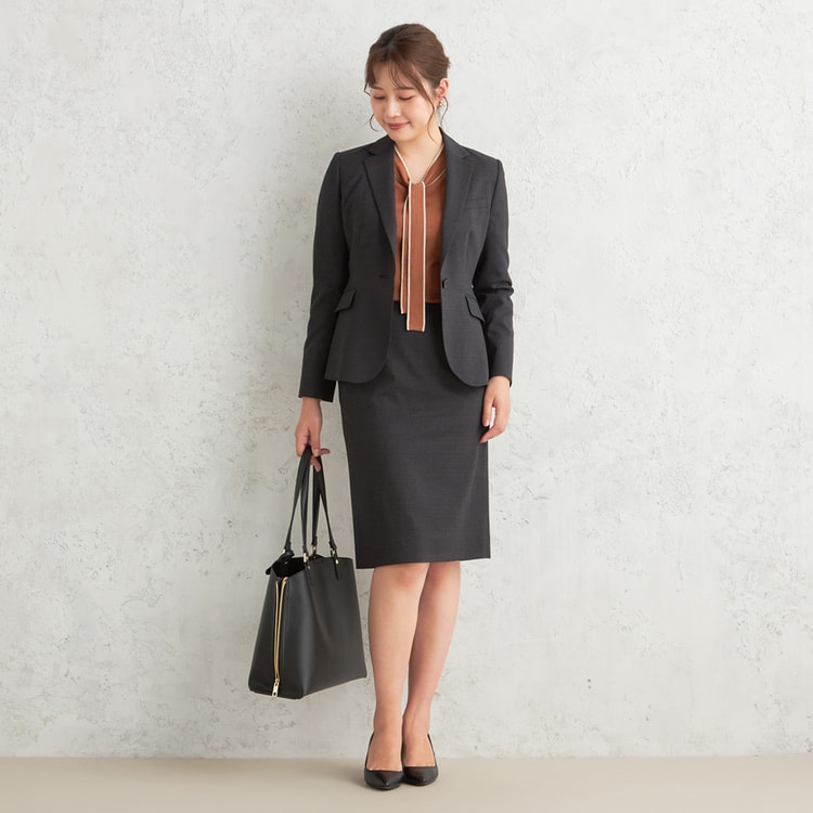 アウトレット】洗えるキレイスーツ 360°キレイテーラードジャケット