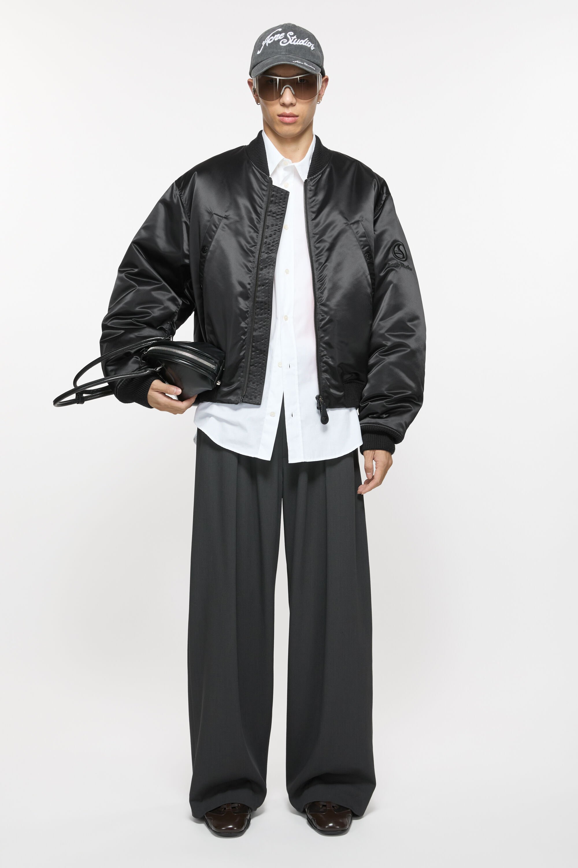 Acne Studios - Bomber jacket logogram - Black