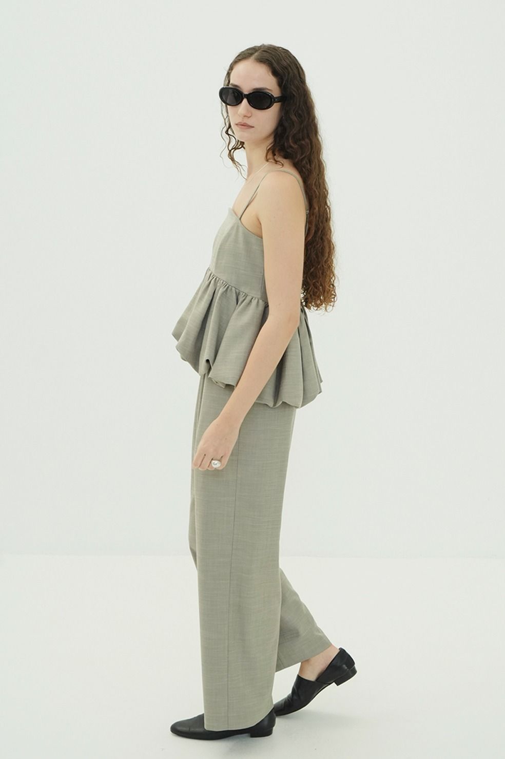 CLANE - オールインワン - PEPLUM LAYERED ALL IN ONE (GRAY) | ADDICT