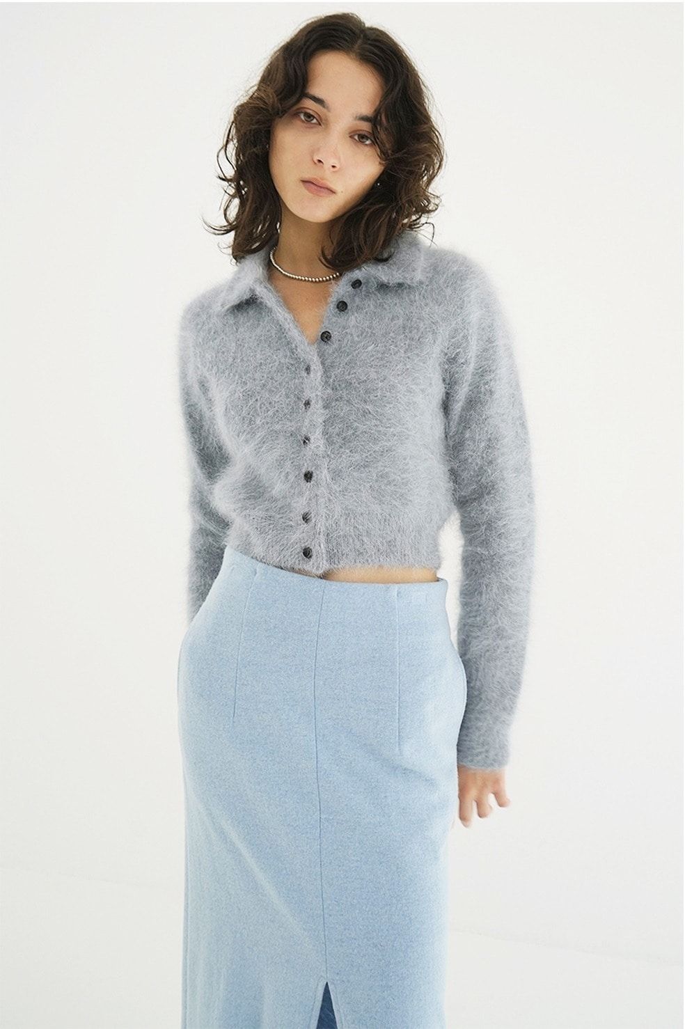 CLANE - アンゴラニットカーディガン - ANGORA SHORT KNIT CARDIGAN