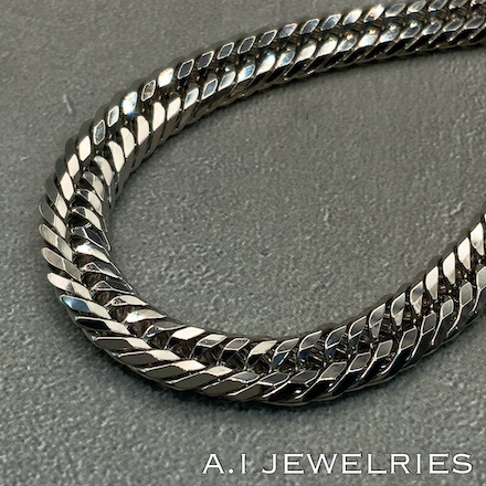 プラチナ950 喜平 12面カット トリプル ネックレス 55グラム 50センチ