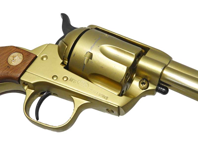 タナカ] コルト SAA シビリアン ゴールド 木製グリップ SMG金属モデル