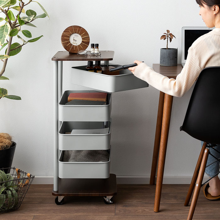 回転トレイワゴン Culri(クルリ) 5段タイプ | 家具・インテリア通販