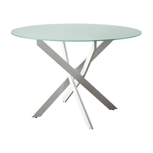 4人用 円形ガラスダイニングテーブル Louise(ルイーズ) | 家具