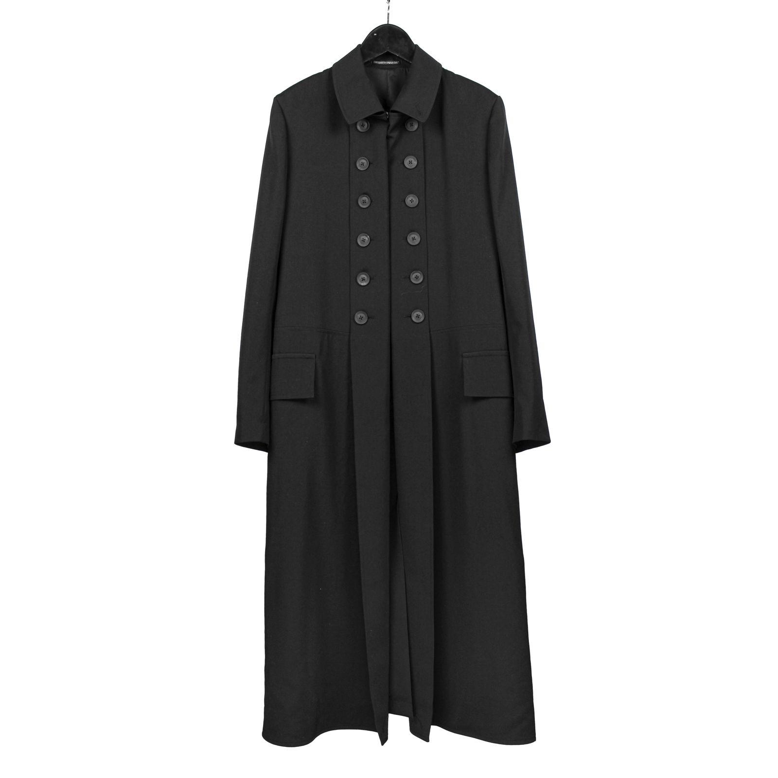 yohji yamamoto - pour homme | ナポレオンロングジャケット / シワ