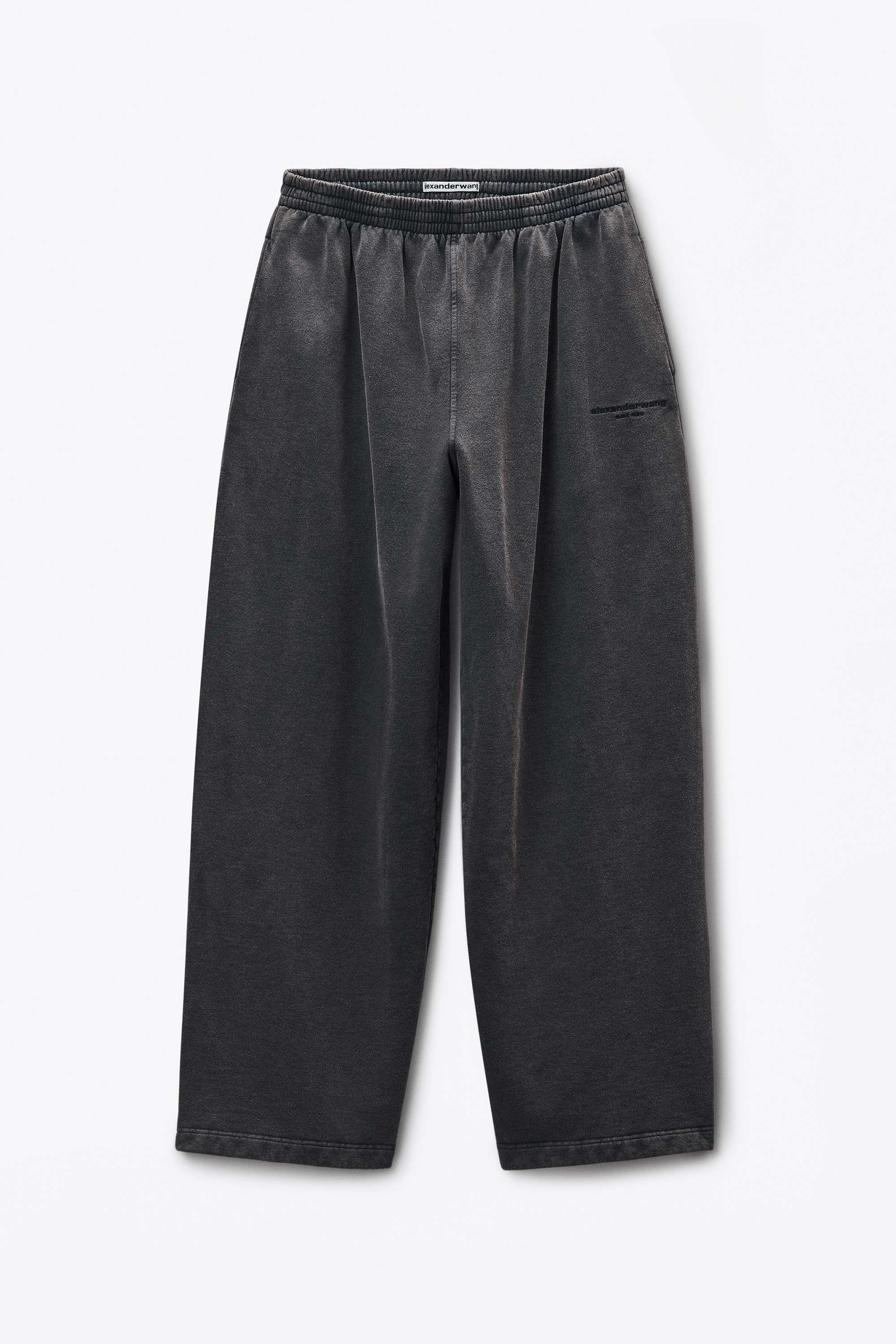 Grey Organic Terry Oversized Sweatpant in WASHED ASPHALT