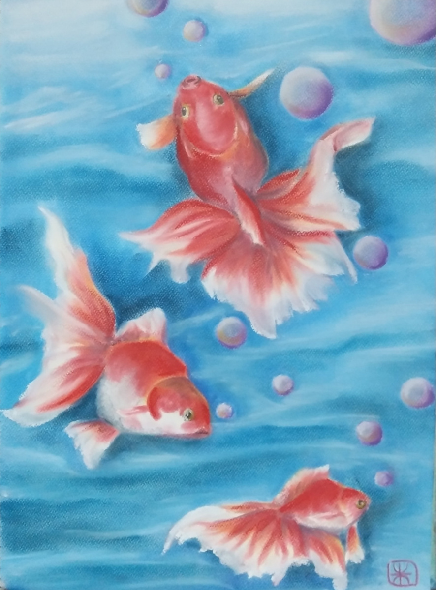 金魚」 by 朱里｜Artmeter｜暮らしを彩るアートが、きっと見つかる