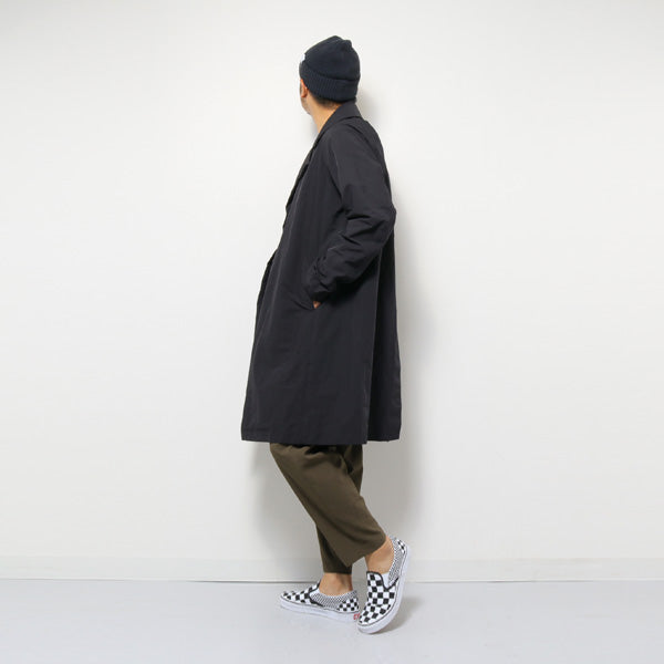 Pe/Nyピーチスキン ダブルブレストロングコート - KAZUYUKI KUMAGAI