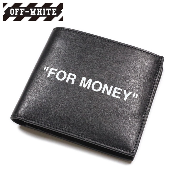 CALF SKIN QUOTE BIFOLD WALLET 財布 ウォレット|OFF-WHITE|ストリート