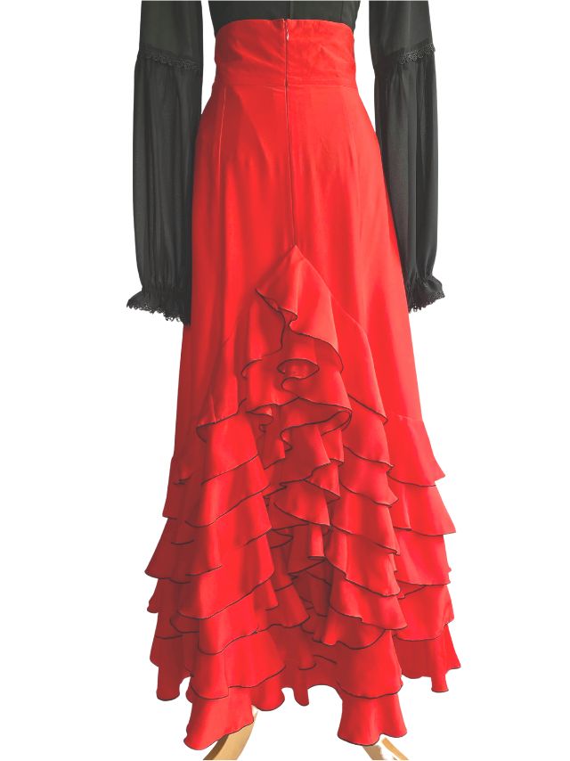 フラメンコ衣装_ファルダ_ハイウエスト