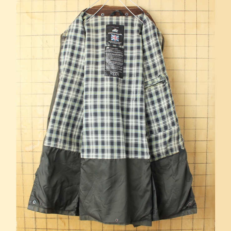 90s イギリス製 crane SPORTS ワックスコットン オイルドジャケット