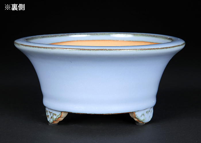 石峰雨竹製広東均釉外縁丸鉢 | 盆栽、盆栽書籍、盆栽鉢の通販│近代出版