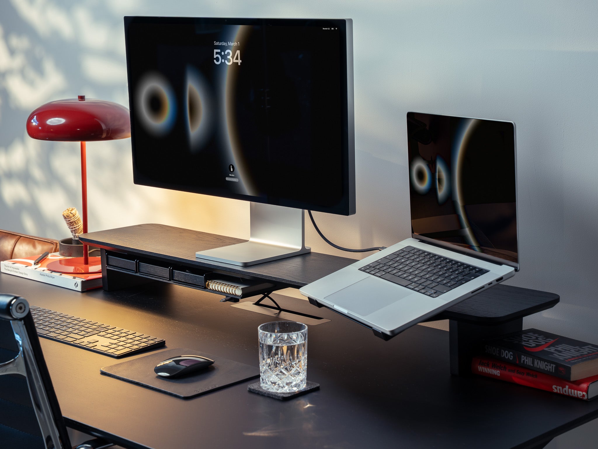 Das Setup Cockpit Large & Laptophalter Set - All Black | BALOLO