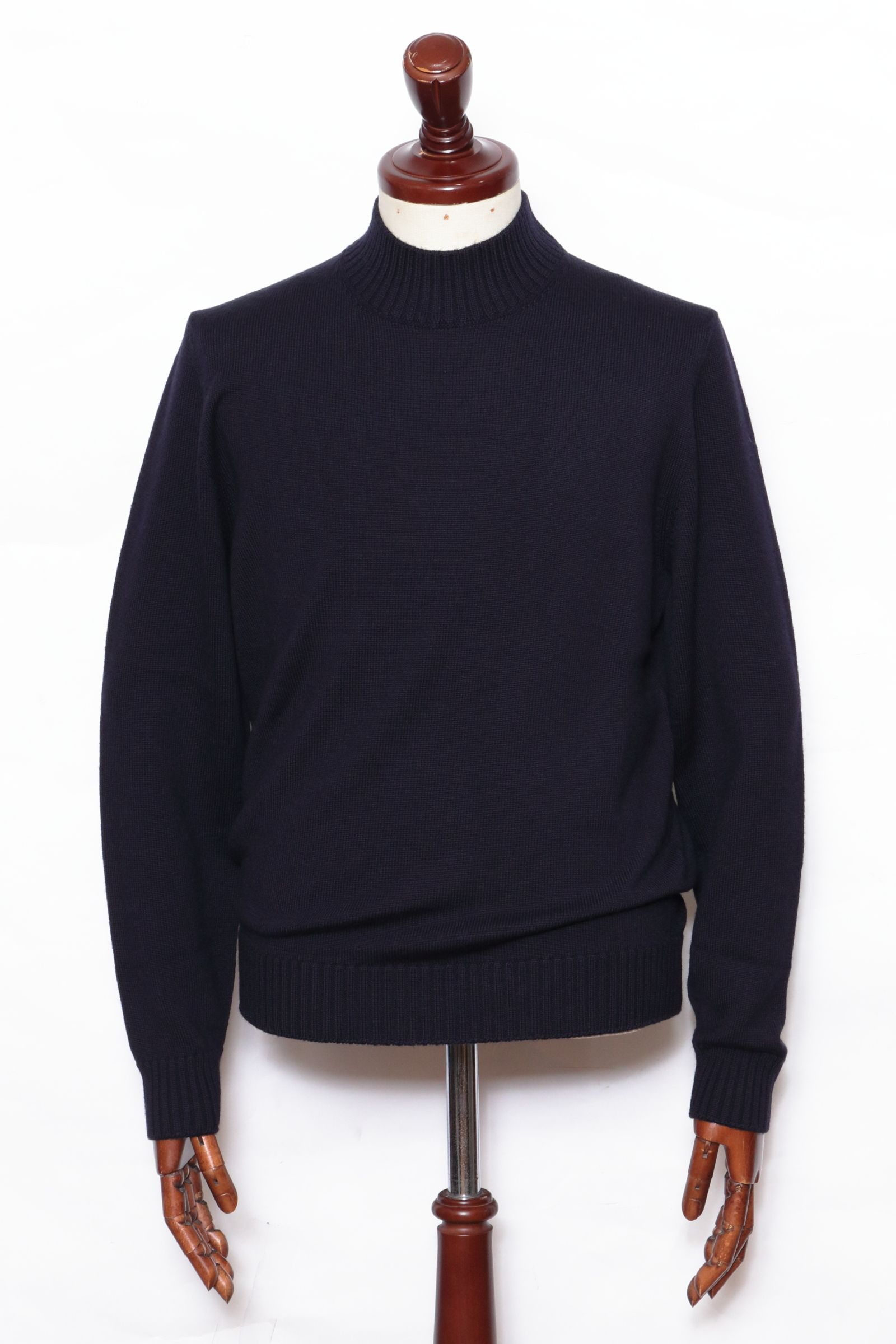 Drumohr - 8ゲージ ミドルゲージ モックネック ニット セーター