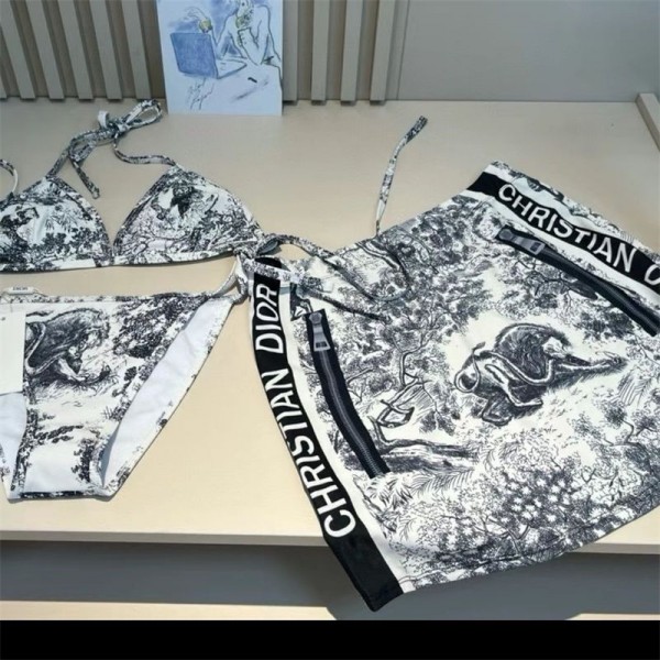 ディオール水着diorビキニ セット ストラップ 三角トップ ブラジリアン