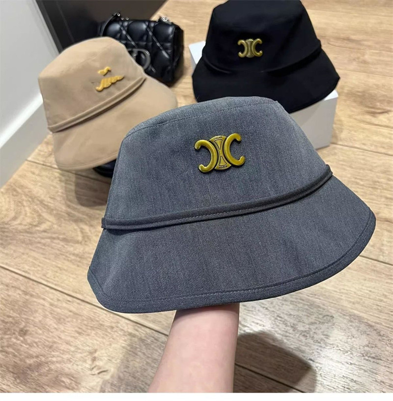 セリーヌブランド漁師の帽子レディース春秋ハットキャップ日焼け止め