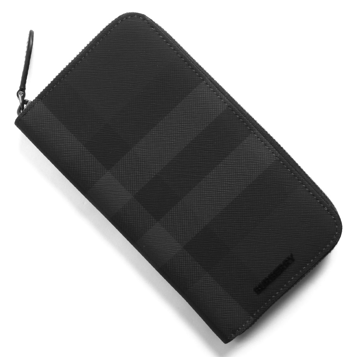 バーバリー 長財布 財布 メンズ レグジグ チャコールチェック ラウンド